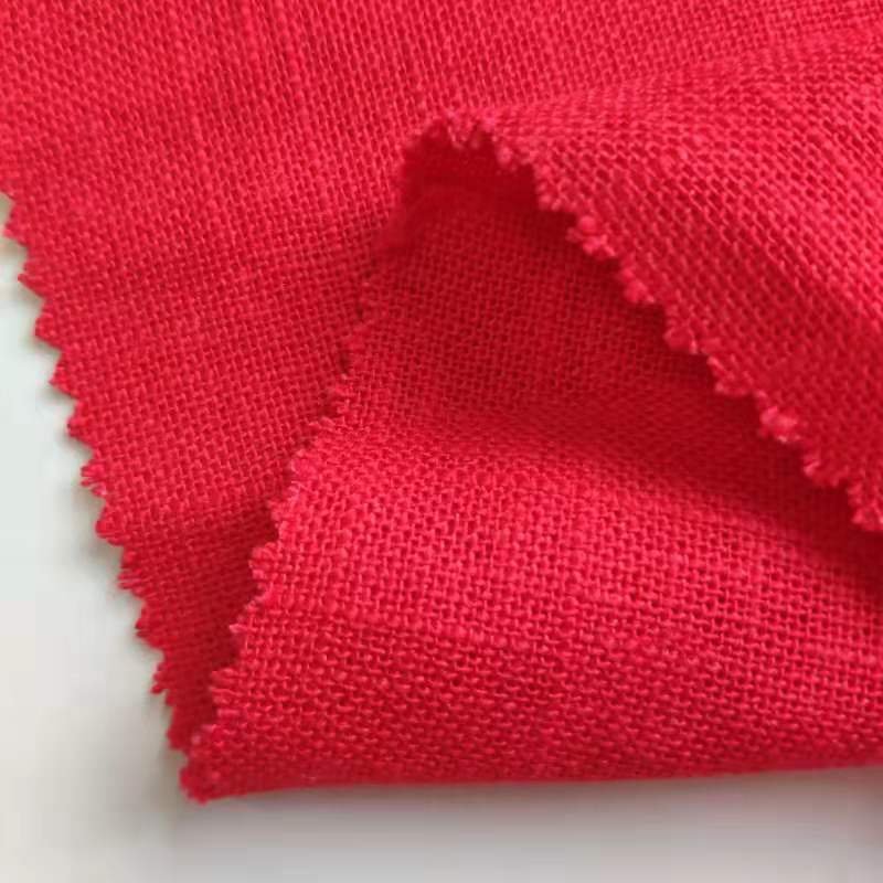 Esse 2019 new design woven 307gsm 70% linen 30%rayon blend shirt clothing fabric for spring and summer garment