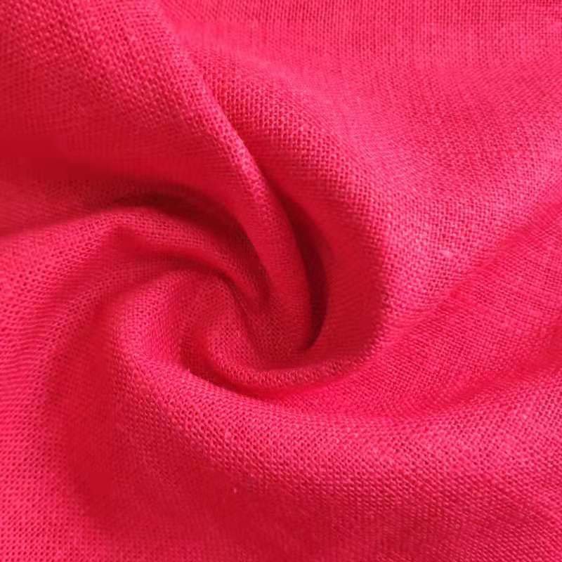 Esse 2019 new design woven 307gsm 70% linen 30%rayon blend shirt clothing fabric for spring and summer garment