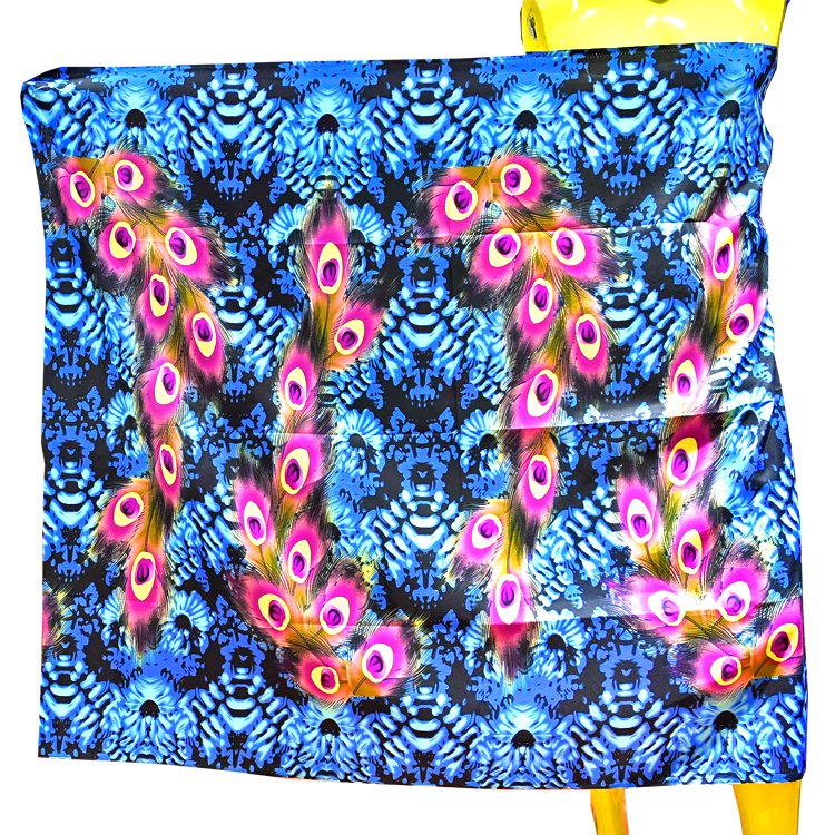 High Class Cotton Wax Printed Khanga Kitenge Fabric Polyester Sublimation Wrapper Africa Fabric Kangas Tanzania