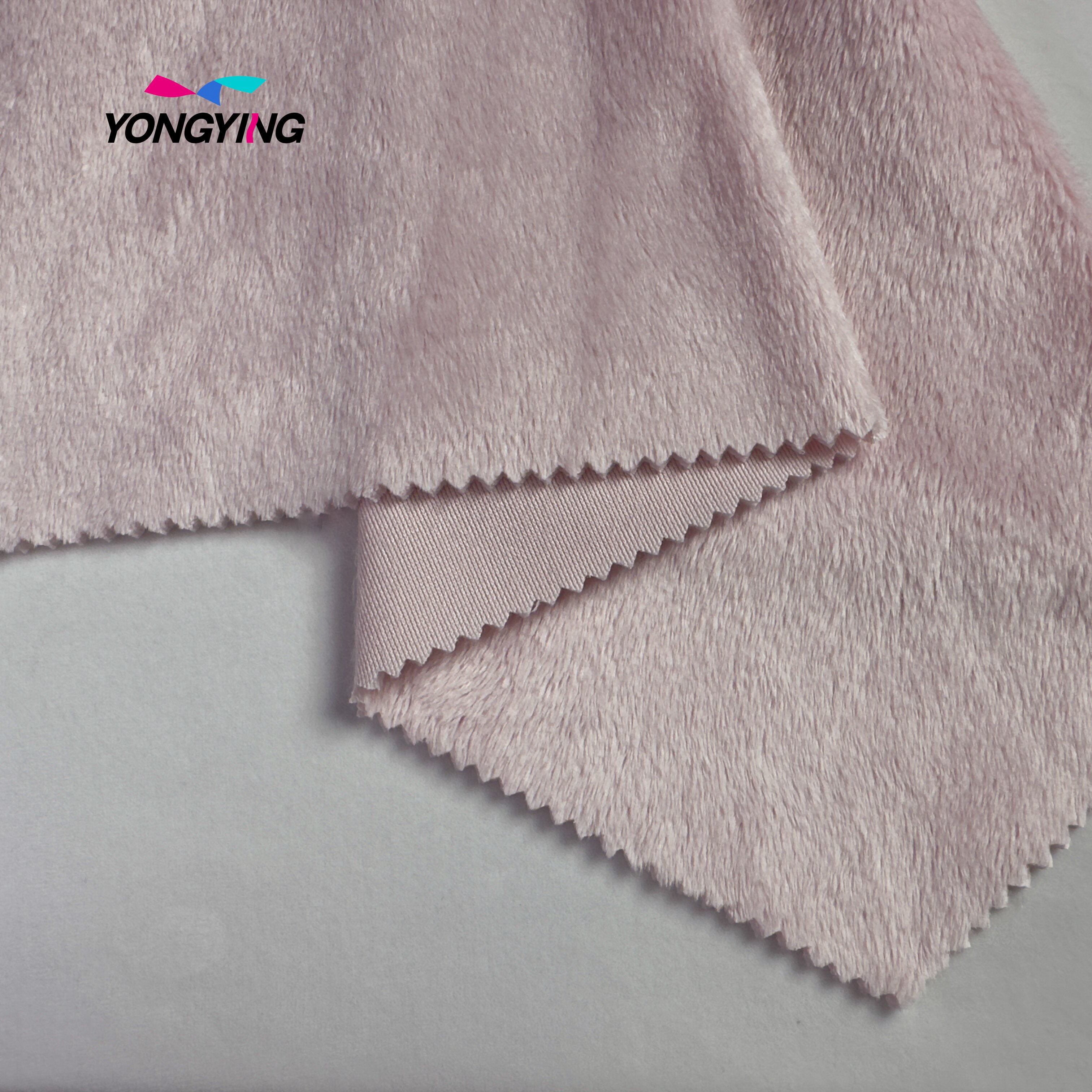 YongYing Surprise Price Customization Of Incoming Goods Textiles Crystal Super Soft 100% Polyester Fabric for Cat Climbing Fram