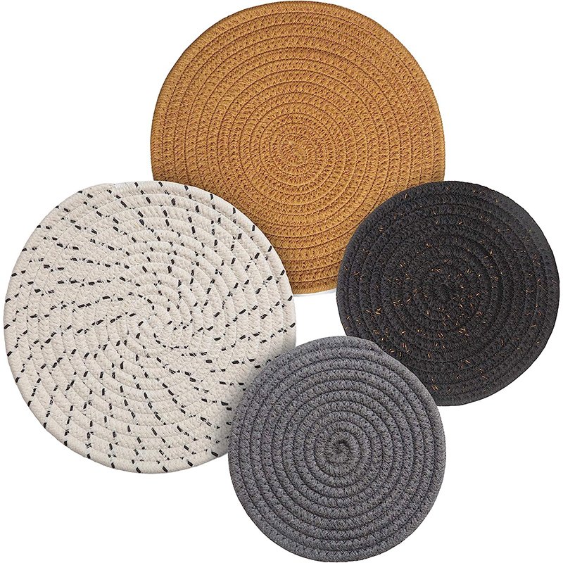 Hemp Tassel Placemats Cotton Bohemian Chic Table Decor for a Relaxed Atmosphere