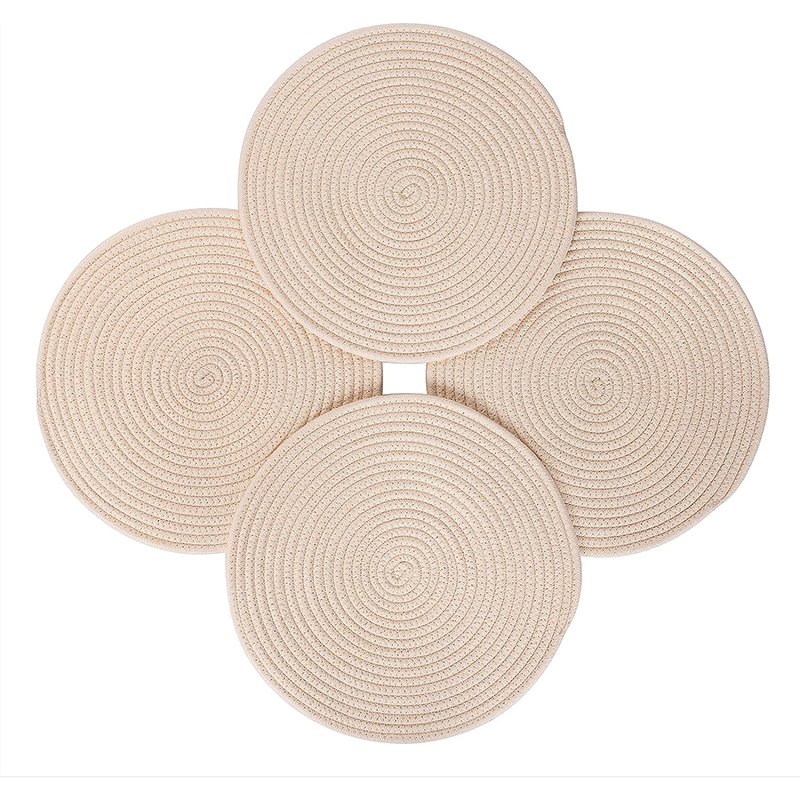 Hemp Tassel Placemats Cotton Bohemian Chic Table Decor for a Relaxed Atmosphere