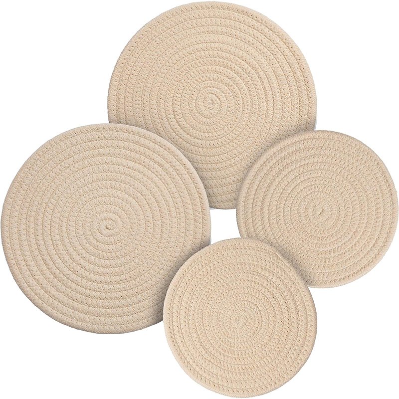 Hemp Tassel Placemats Cotton Bohemian Chic Table Decor for a Relaxed Atmosphere