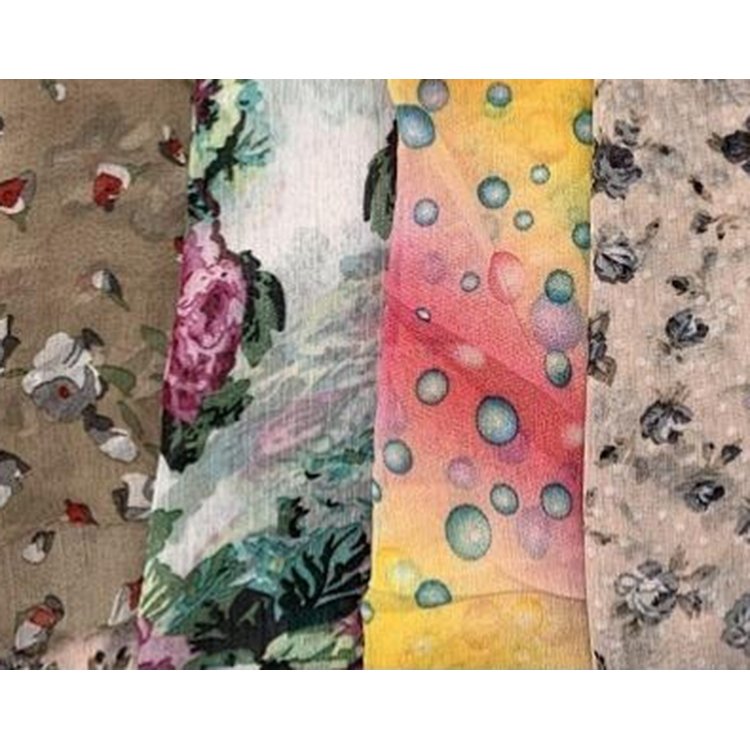 Chinese 57"/58" Print Woven 100% Polyester Chiffon Yoryu Fabric