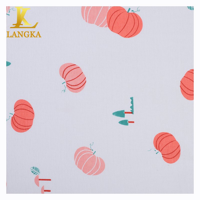 Langka Oeko Tex Certified 100 Organic Cotton Jersey 200GSM Knitted Printed Fabric For Baby Clothes