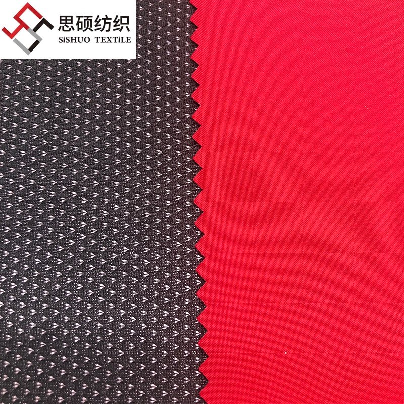 200GSM 100% Polyester fabric bonded TPU film MESH soft shell fabric