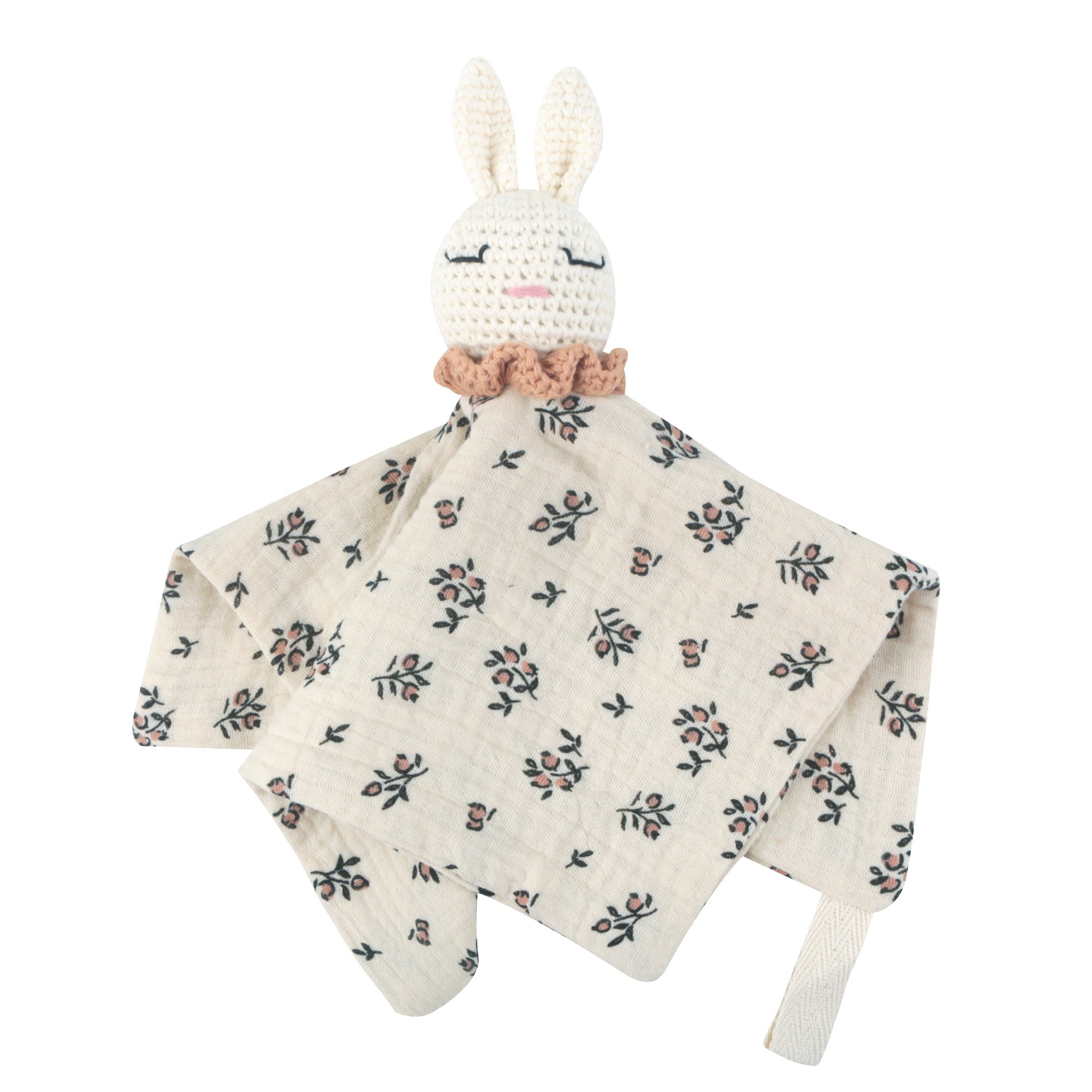 Wholesale Baby Comforter Security Blanket Cute Comforter Animal Head Style Blanket Organic Cotton Baby Comforter Toy