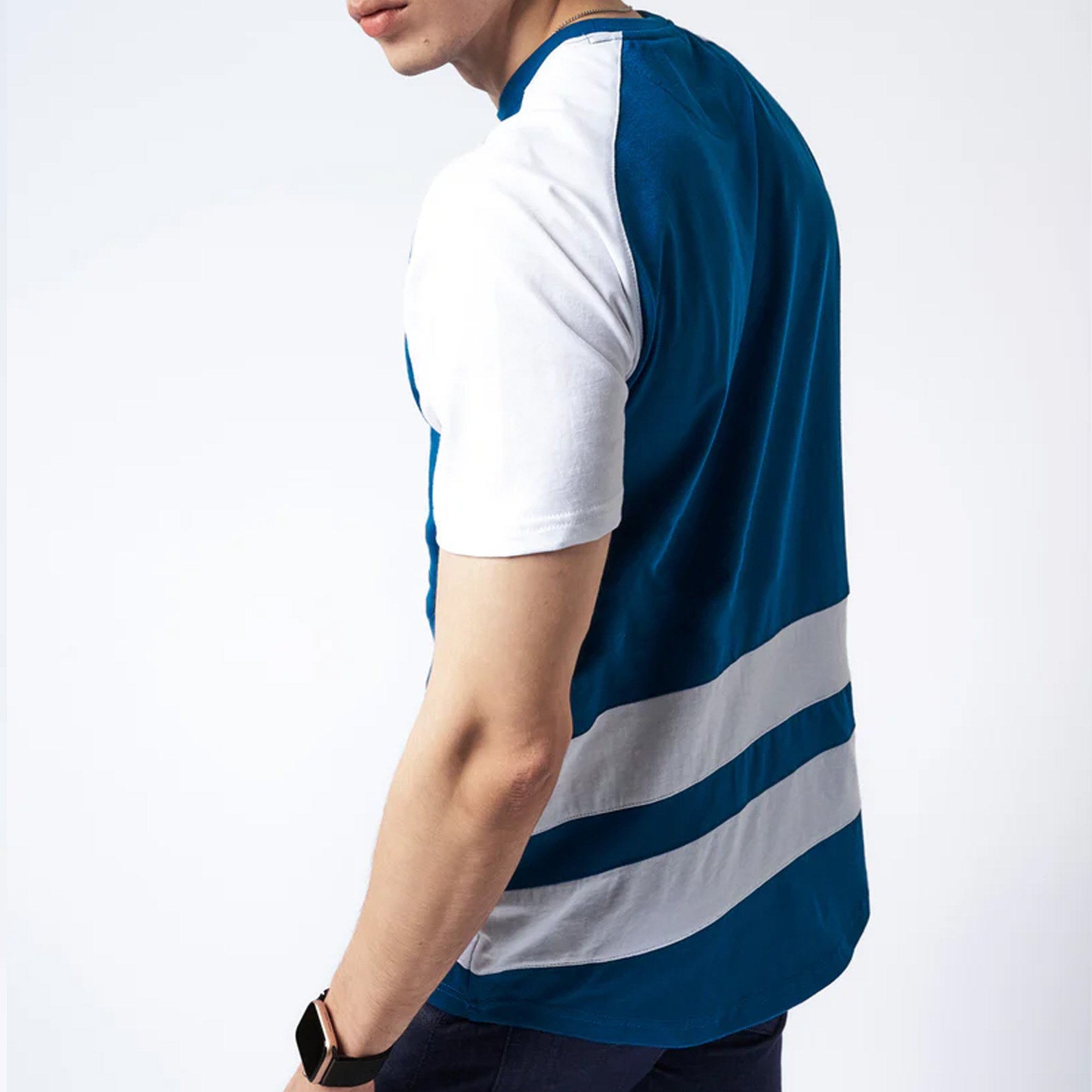 Double Panel Sublimation Shirt Round Neck Soft Shiny Blank Shirt Fitness Workout Men Shirts