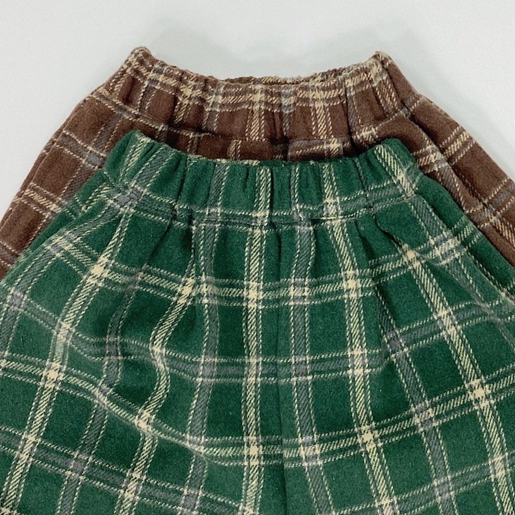 Hot Sale 100% Cotton Boy Cotton Pants Baby Boy Plaid Pants