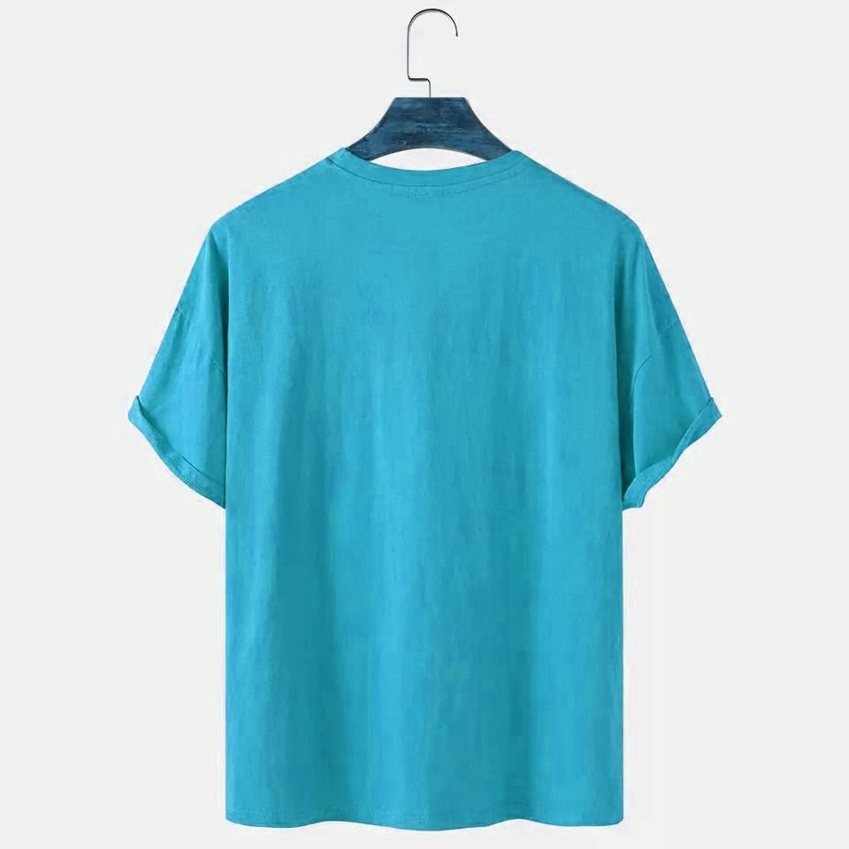 New Arrival Men's Casual Plain T-Shirt Pakistan Made Comfortable Regular Fit with Durable Knitted Fabric Print Pattern