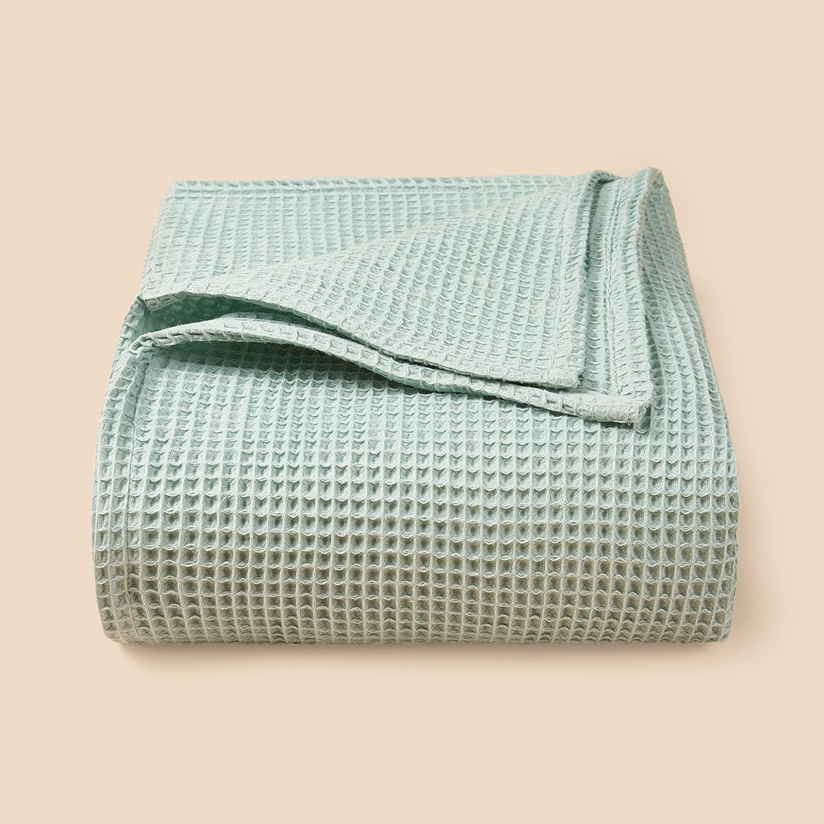 Cotton Waffle Blanket Baby swaddling custom throw Waffle Weave blanket Lightweight Washed Soft Breathable Blanket for Summer