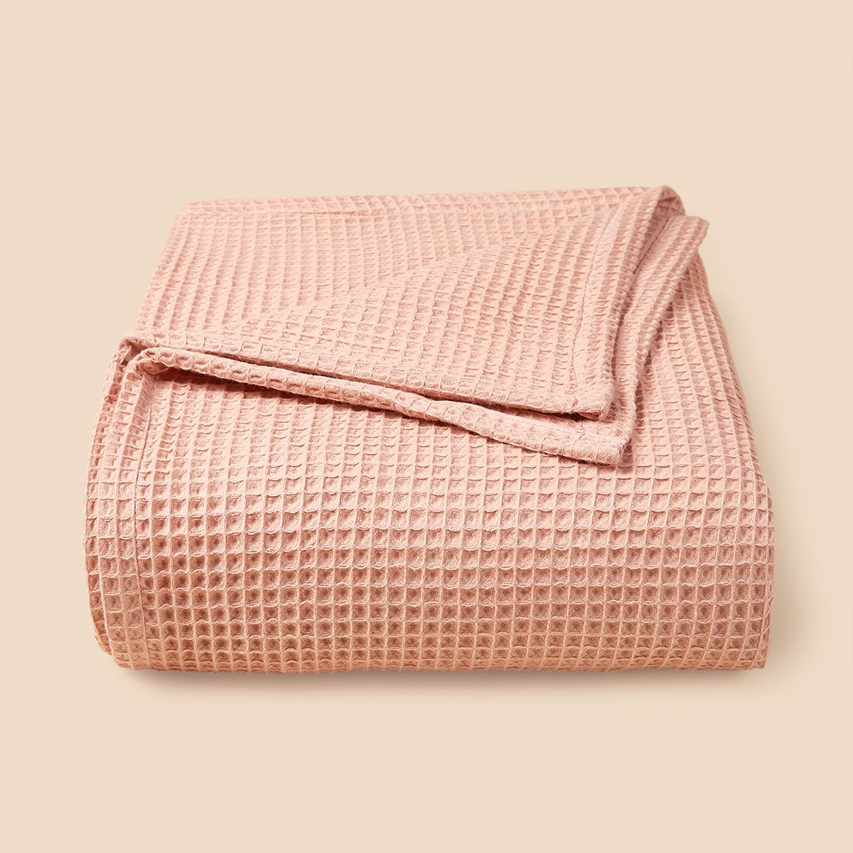 Cotton Waffle Blanket Baby swaddling custom throw Waffle Weave blanket Lightweight Washed Soft Breathable Blanket for Summer