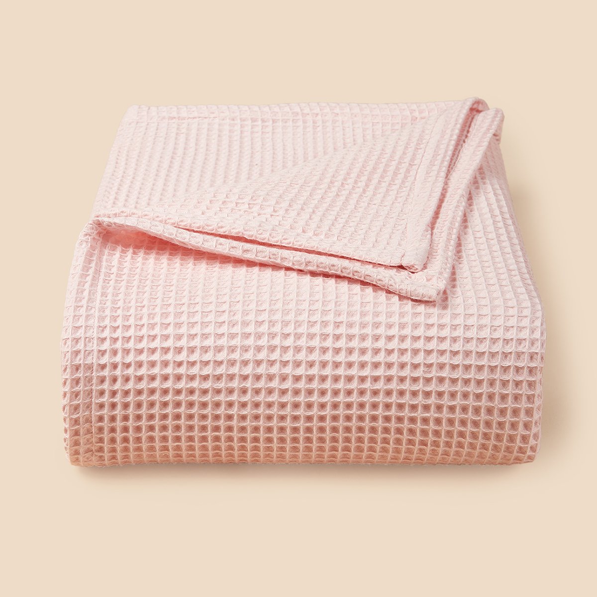 Cotton Waffle Blanket Baby swaddling custom throw Waffle Weave blanket Lightweight Washed Soft Breathable Blanket for Summer