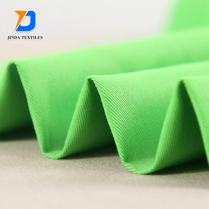 Jinda custom Poly cotton 100% polyester soft Twill fabric for uniform workwear pure 100 cotton fabric