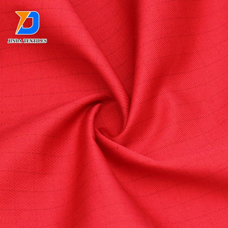 Jinda custom Poly cotton 100% polyester soft Twill fabric for uniform workwear pure 100 cotton fabric
