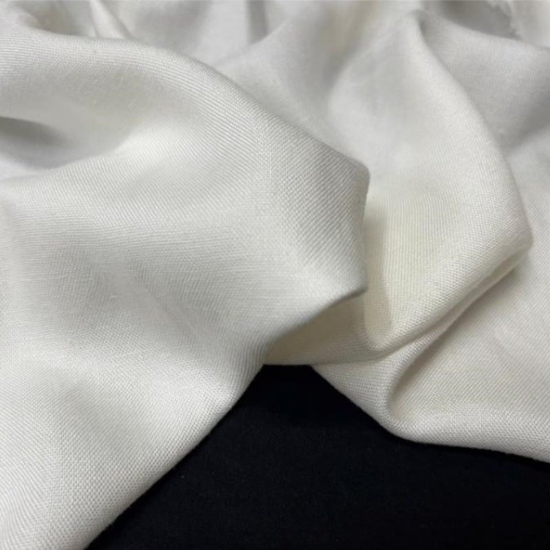 Linen Textile Dress Shirt Blouse Soft Washed Viscose Rayon Blend Linen Fabric Roll Clothing Cotton Woven Pure 100% Linen Fabric