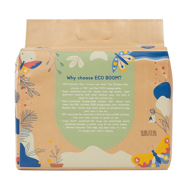 OEM ODM biodegradable newborn bio leak guard degradable baby diapers