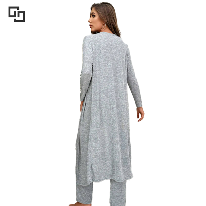 bamboo pajamas for women full length 3 piece bamboo pajamas loungewear women sets custom logo