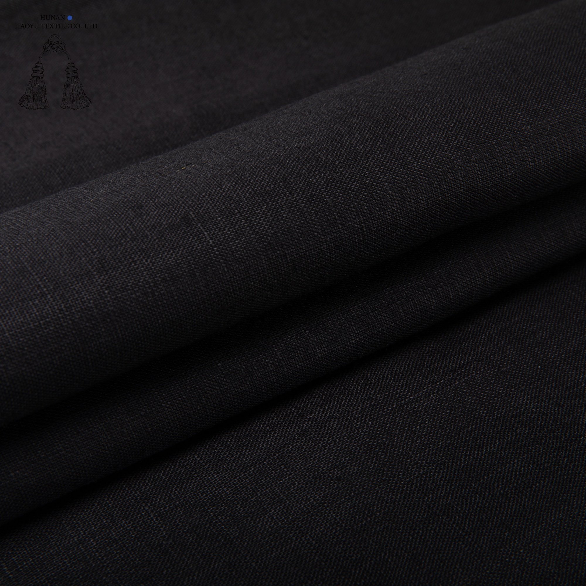 Customized High Quality Linen Solid Dye Woven Fabric for Shirt Pants And Bedding