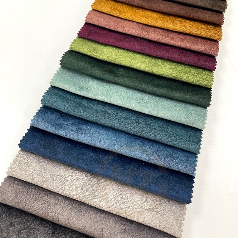 Printing Woven Plain Dye Sofa Materials Fabric in China Navy Blue Sofa Upholstery Pattern Print Fabric 100 Polyester Weft 380GSM