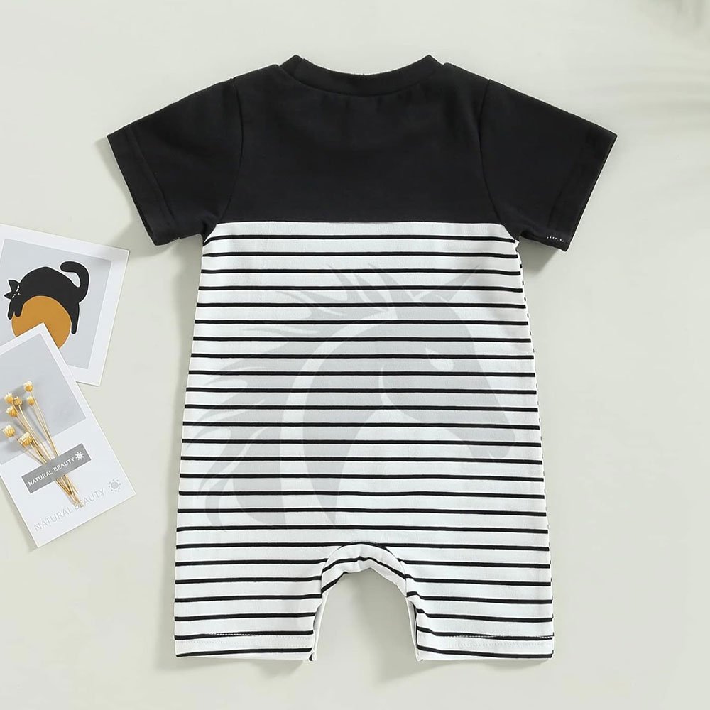Wholesale New Design Custom Made Children Rompers Plus Size Bamboo Fabric Zipper Closure 12 Months Size Set