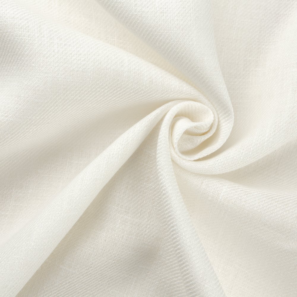 Wholesale High Quality 280 GSM 100% Linen Woven Twill Weave Fabric Roll PFD Softened Breathable Cloth Organic Natural Home