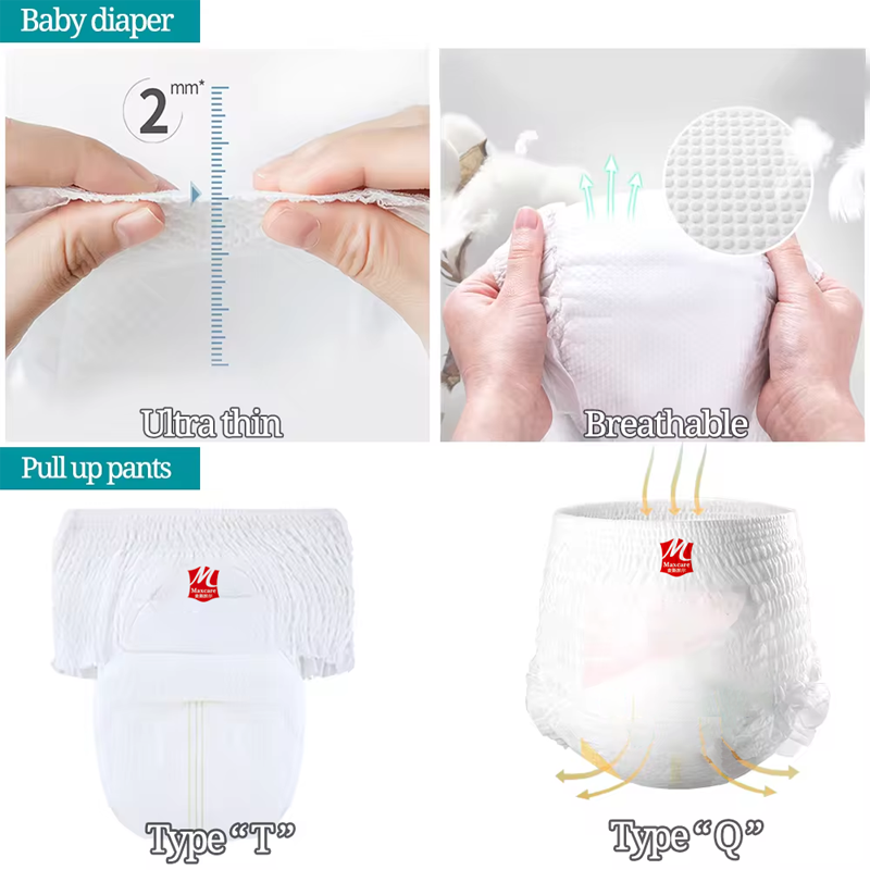 Wholesale Baby Bamboo Diaper Organic Ecologic Infant Free Nature Fiber Biodegradable Disposable Nappy Cotton Eco Friendly nappy