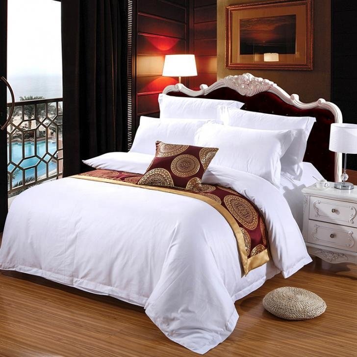 hotel 5 Star gray stripe 4pcs Egyptian Cotton comforter king size double bed flat sheet set satin stitch duvet bedding set