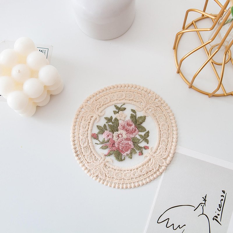 Braided Woven Place Mats Embroidered Placemats Cotton Fashion Artisanal and Textured Table Mats