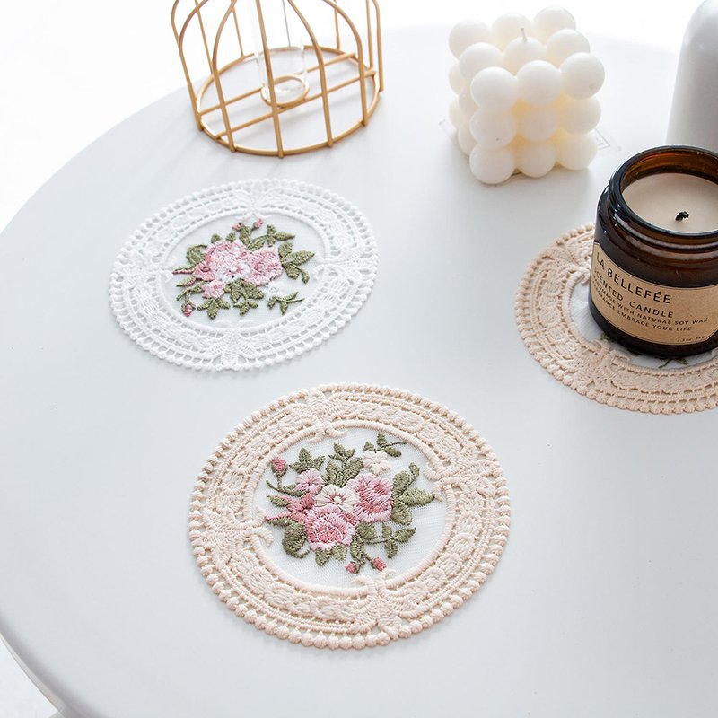 Braided Woven Place Mats Embroidered Placemats Cotton Fashion Artisanal and Textured Table Mats