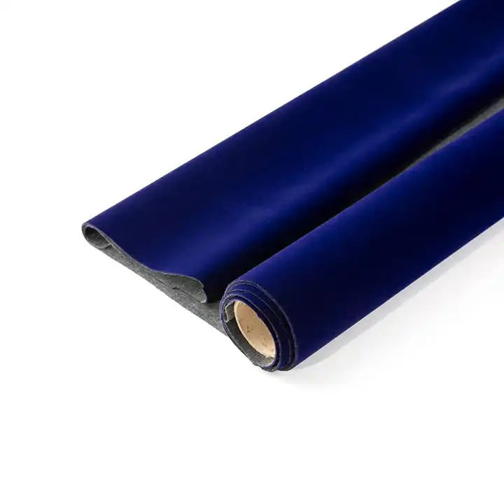 For Jewelry Box with Spunlace Nonwoven Fabric Top Selling Universal Flock Velvet Upholstery Fabric Customized Plain Soft Surface