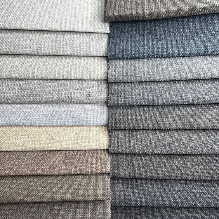 Home Textile quality fabric sofa set living room furniture sofa linen upholstery fabric faux linen sofa fabric