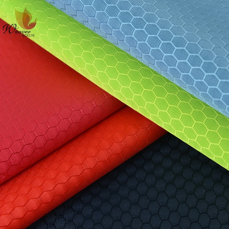 300DJacquard Oxford 100% Polyester Fabric With PVC Coating For Backpack and Schoolbag