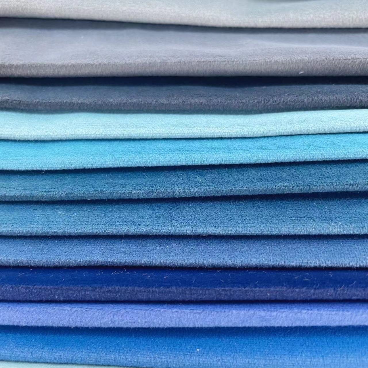 Light Weight Velvet Durable Curtain Fabric Plain Looking Light Shading Velvet Fabric For Curtain