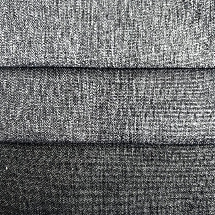 High Quality 100% Polyester Linen Fabric Slub Linen Fabric Sofa Linen Canvas Fabric