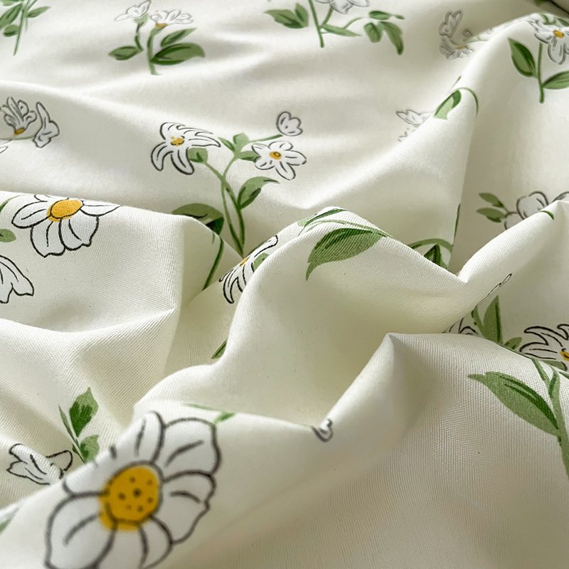 Best-selling Wholesale 100% cotton printed bedsheet customized bedding set flower bed sheet Queen size
