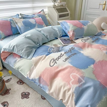 Best-selling Wholesale 100% cotton printed bedsheet customized bedding set flower bed sheet Queen size