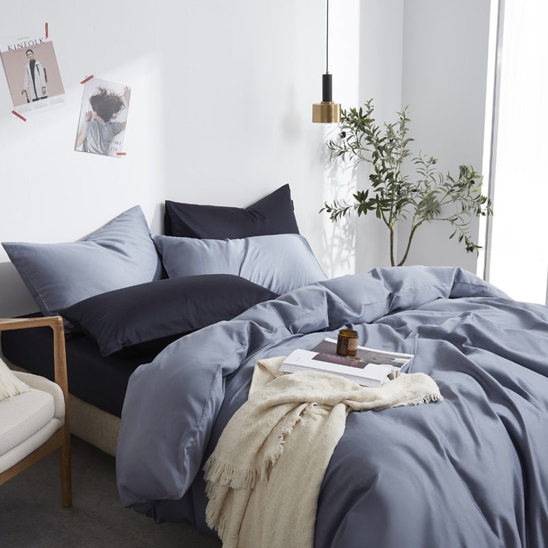 Plain Silky Soft Duvet Cover Set Eco Friendly Silky Soft 100% Organic Bamboo Bedding Sheets and Duvet Cover Sets with Pillowcase