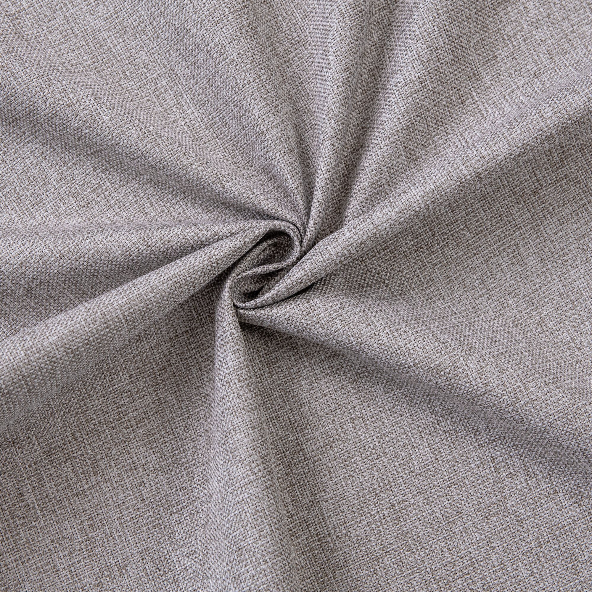 100% Polyester Double-Faced Linen Style Full Blackout Curtain Woven Warp Heat Insulated Anti-UV Plain Cross Packaged Roll