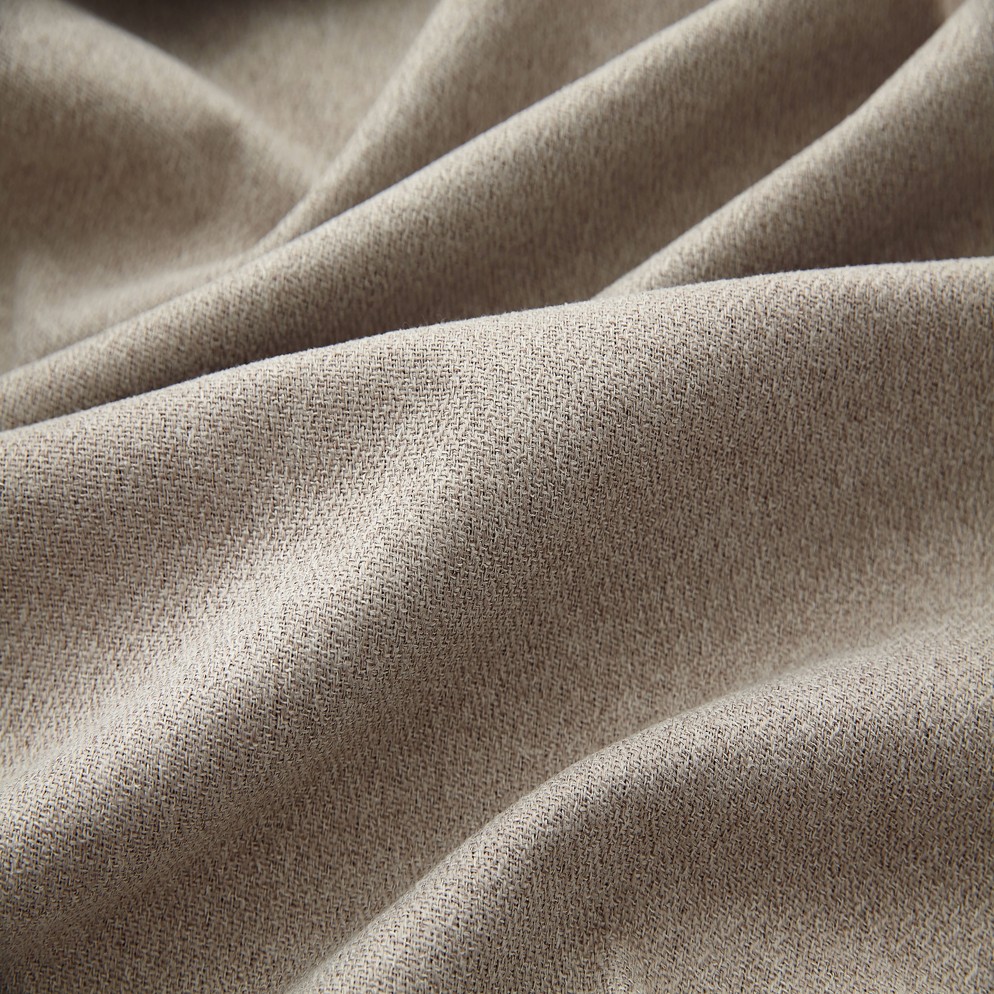 New Chinese living room herringhead linen fabric curtain for the whole house custom solid color modern simple 2024 100% blackout