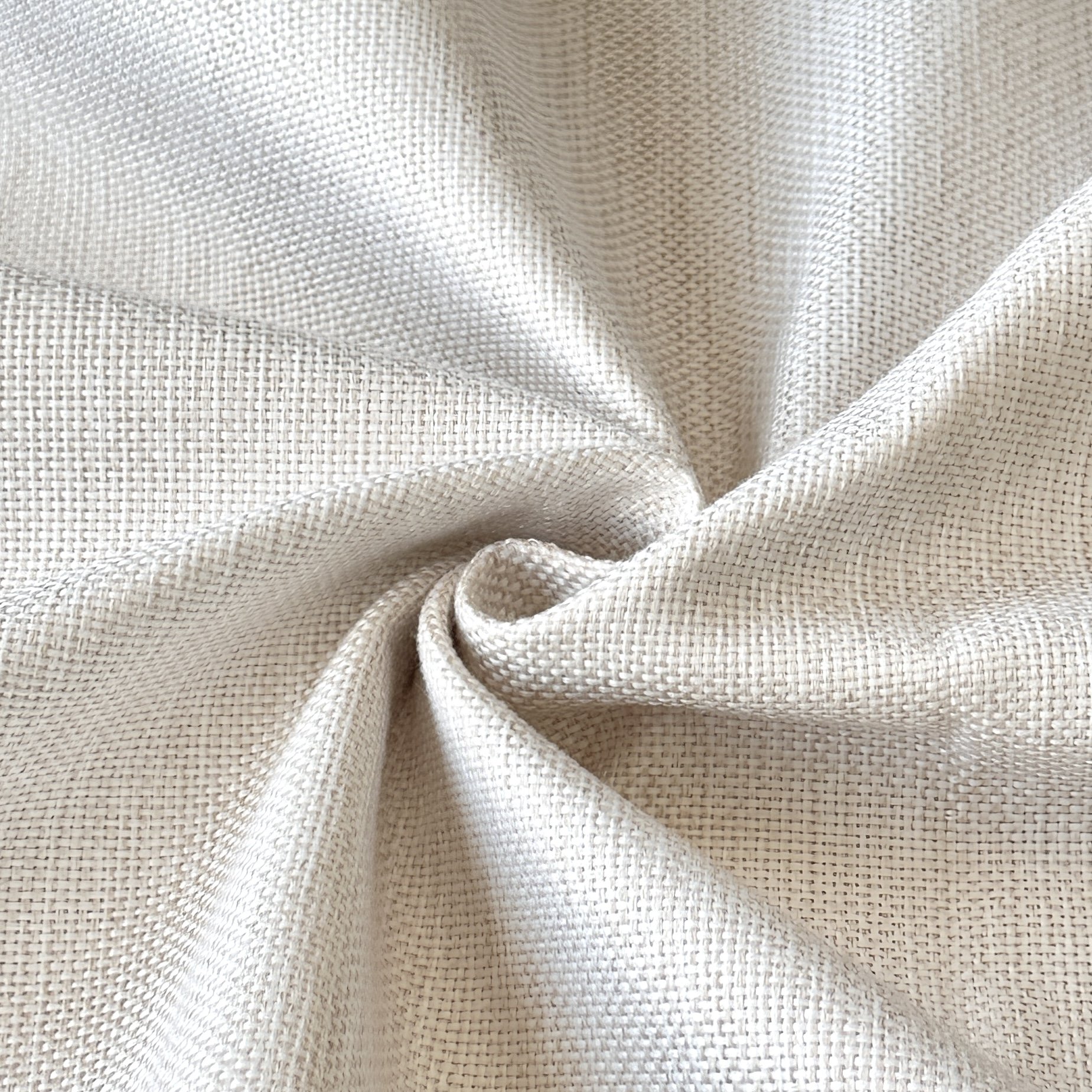 Factory Price 100% Polyester Coated Plain Weave Decorative Linen Fabric for Home Textile Living Room Sofa Pillow Bag Curtains