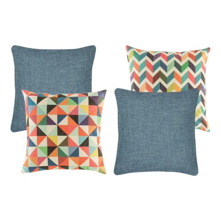 Cotton Geometric Cushion Cover Sofa Decorative Pillow Covers Embroidery Designs Throw Pillow Covers Indian Model House Home 002