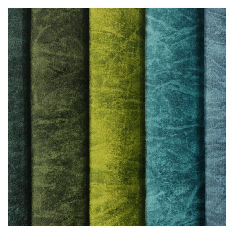 Polyester crystal velvet cushions fabric fabrics for upholstery