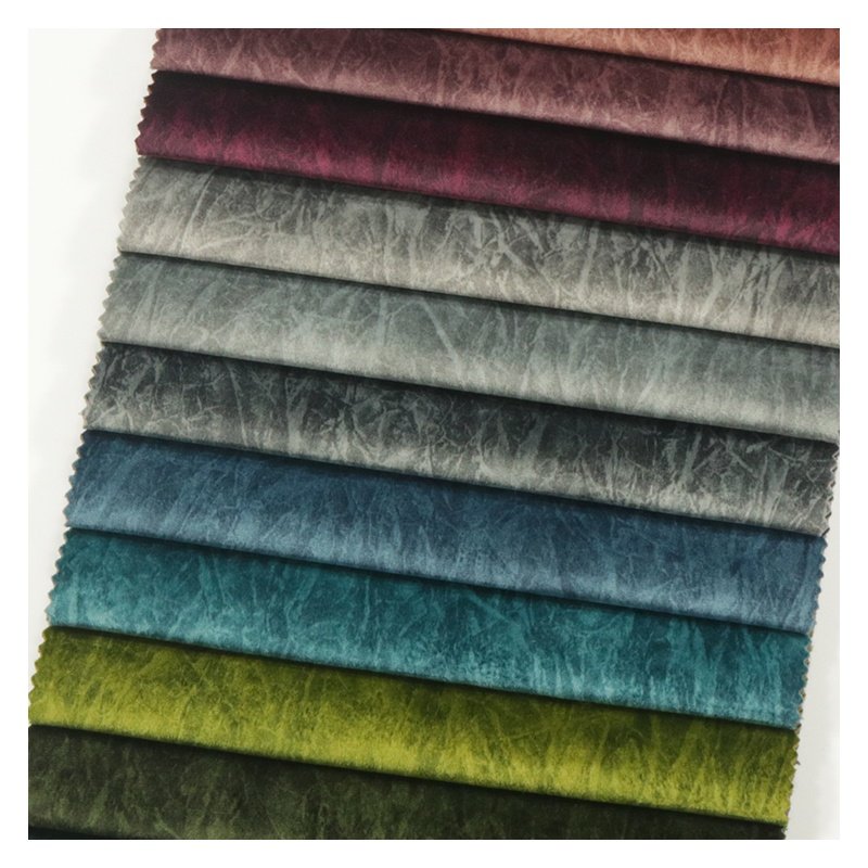 Polyester crystal velvet cushions fabric fabrics for upholstery