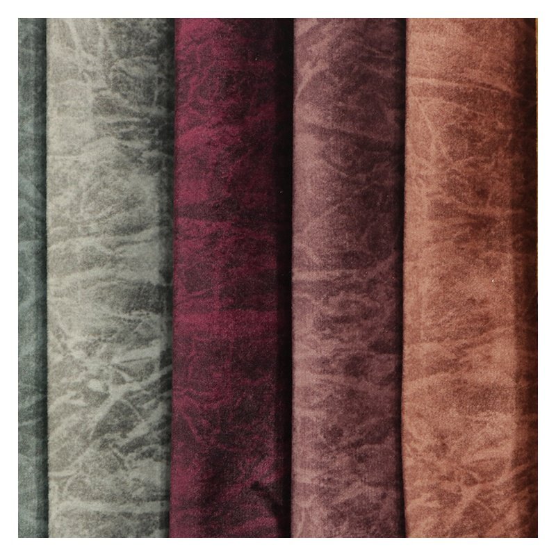 Polyester crystal velvet cushions fabric fabrics for upholstery