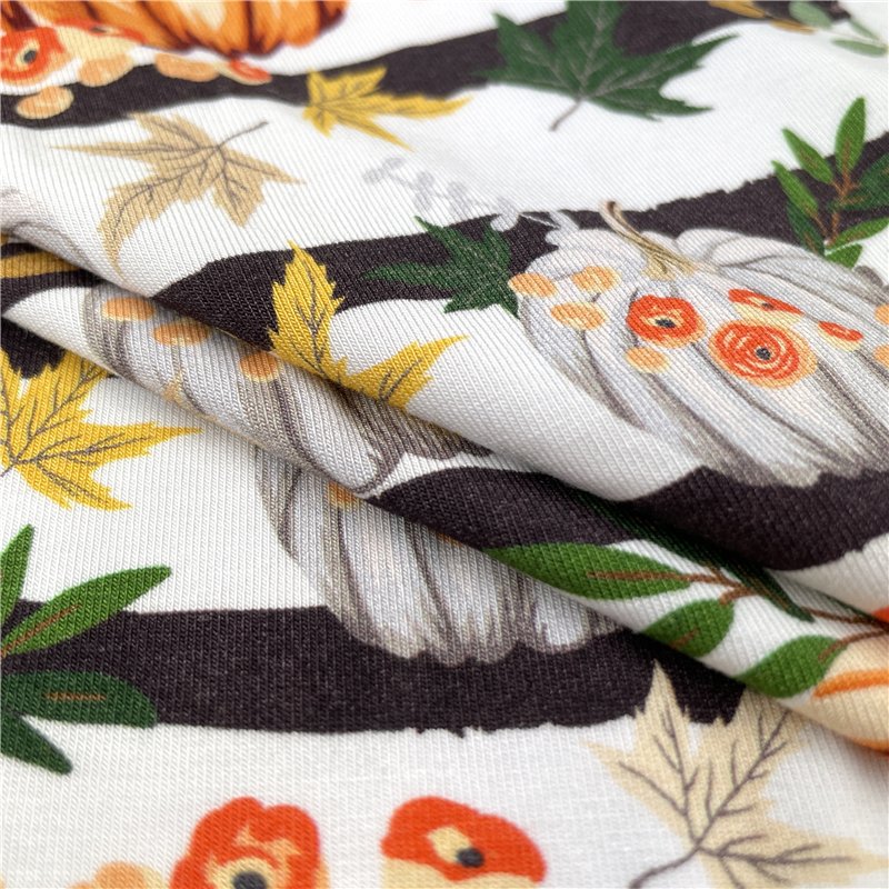 Wholesale Super Soft Digital Printing 95 Bamboo 5 Spandex Jersey Baby Organic Bamboo Fabric