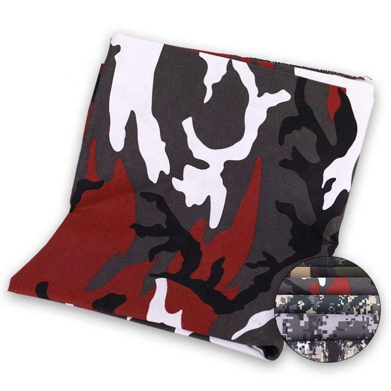 Used for Outwear Workwear Coat and Pants 13 Polyester Clothes Printed Fabric Customized Camouflage Ripstop 87 Cotton 32S 165gsm
