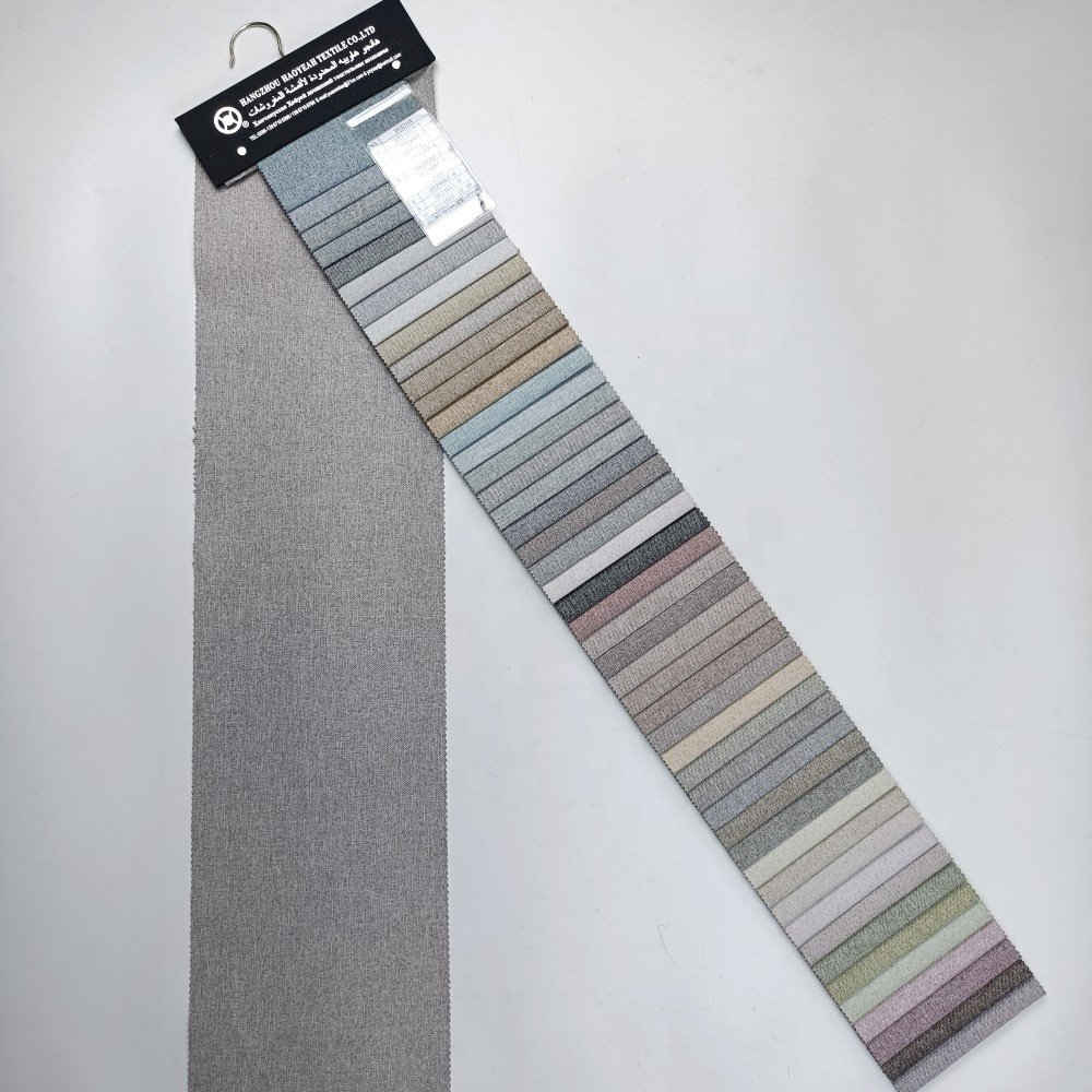 Factory supply 100% polyester best 100% shading interior linen look full blackout curtain fabric for living room