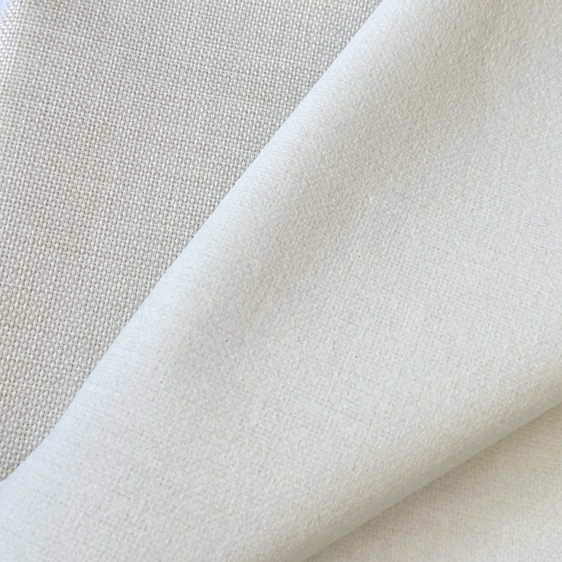 100% Polyester Coated Decorative Linen Fabric Plain Weave Home Textile Living Room Sofa Pillow Bag Curtains Factory Price