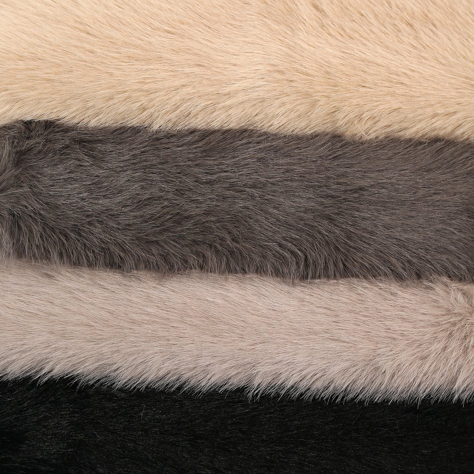 20mm 160cm 560gsm Warp Knit 100% Polyester Fabric 2023 Hot Selling Soild Color Faux Rabbit Fur Fabric For Women Overcoat